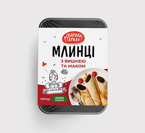Млинці з вишнею та маком